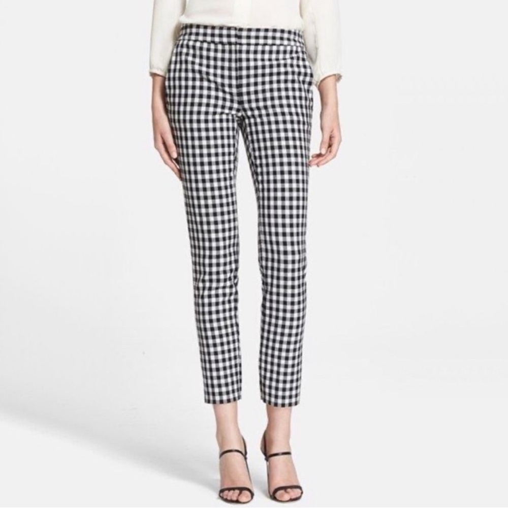 NWOT Diane von Furstenberg Genesis Gingham Pants Women’s Size 0